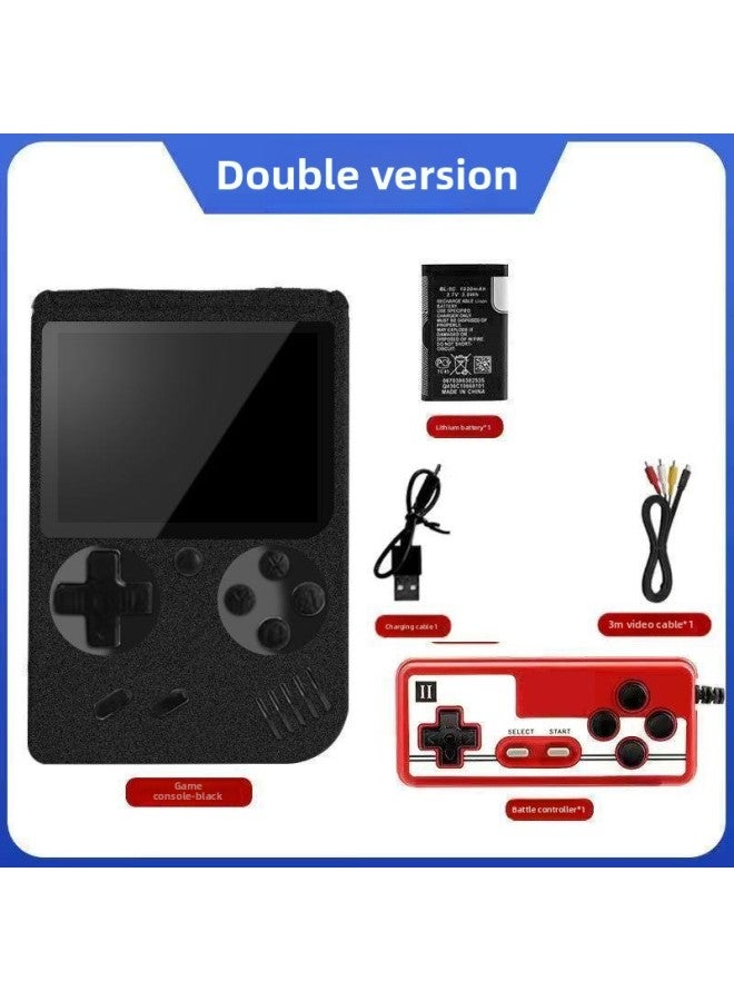 Children's Handheld Game Machine Double Online Game Classic Home TV Game Machine 8090 Nostalgic Mary-Product's Colour:●●■Two-player Version [supports Single And Two-player Play]■●●-Model:● ● ■ Phantom Black [400 Ultra-clear Color Screens] 30-day Trial ■ ● ● - Image 1