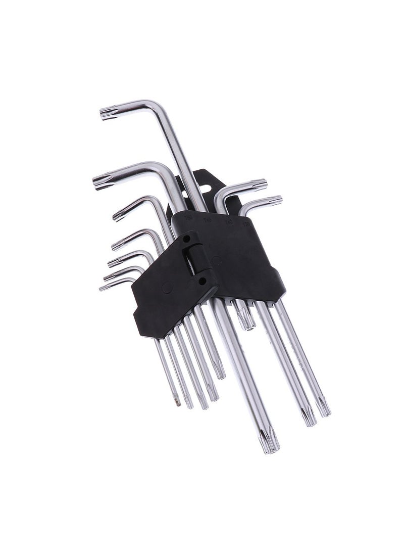 Tools-4-All Generic 9pcs Torx Star Tamper Proof L Hex Key Wrench Set Repair Tools  - Image 4