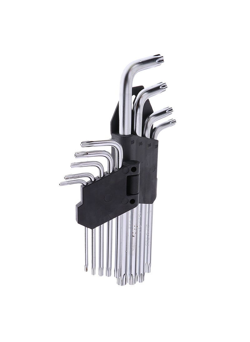 Tools-4-All Generic 9pcs Torx Star Tamper Proof L Hex Key Wrench Set Repair Tools  - Image 1