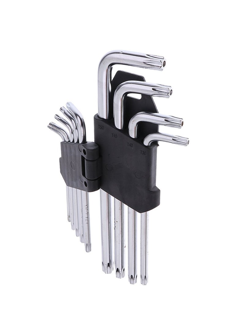 Tools-4-All Generic 9pcs Torx Star Tamper Proof L Hex Key Wrench Set Repair Tools  - Image 2