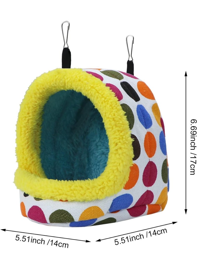 FengSVMA Bird Warm Nest Bed Hanging Hammock Toy for Parrot Budgie Parakeet Cockatiel Conure Amazon Lovebird Finch Canary Hamster Rat Gerbils Chinchilla Cage Stand - Image 2