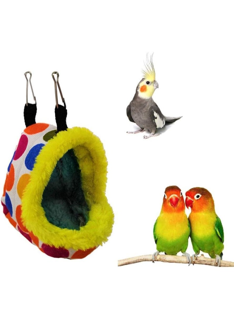 FengSVMA Bird Warm Nest Bed Hanging Hammock Toy for Parrot Budgie Parakeet Cockatiel Conure Amazon Lovebird Finch Canary Hamster Rat Gerbils Chinchilla Cage Stand - Image 3
