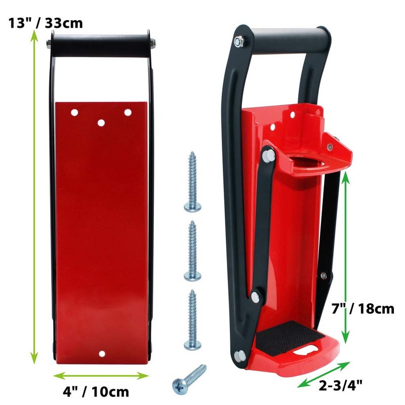laffeya Can Crusher Wall Mounted, Can Crusher 16 oz, Crusher Aluminum, Soda Cans, Beer Cans and Water Bottles, Can Smasher for Recycling (16 oz, Red) - Image 2