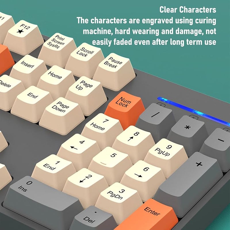 Wireless Keyboard and Mouse Combo 2 4G Ergonomic Type 2 Color 10m Range Plug Play for Computer - Image 3