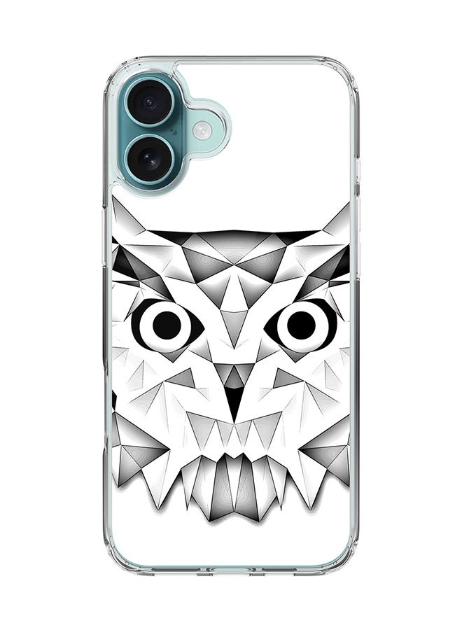 Stylizedd For iPhone 16 Plus Case [Compatible with MagSafe] Slim Magnetic cover Clear Phone Case - Poly Owl - Image 1