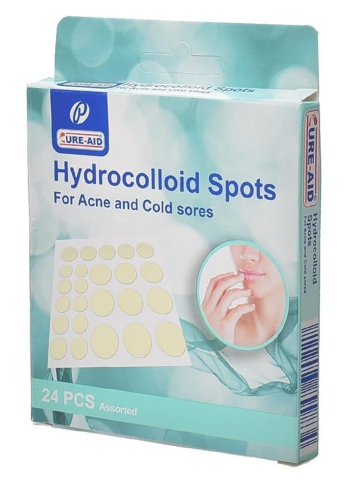 Cure aid 24 Pieces Hydrocolloid Spots - For Acne Treatment - Image 2