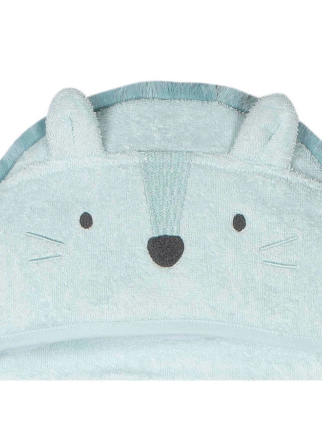 جست بورن منشفة حمام بغطاء رأس للأطفال حديثي الولادة والرضع والأولاد والبنات من Just Born، لون أسد، مقاس واحد - Image 2