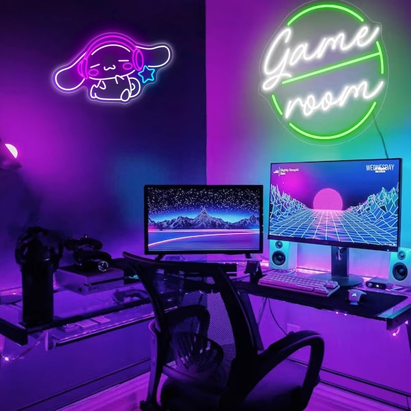 JOSEBRU CinnamoRoll Neon Sign Anime Neon Sign for Wall Decor Janpanese Neon Light for Bedroom Wall Decor Game Room Decor Livingroom Decor for Kids, Personalized Gifts for Girls - Image 4