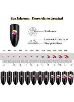 BLAAROOM 14400Pcs Ab Color Rhinestones For Nailsflatback Crystal Gem Stones For Nair Art Decoration Ss4/1.41.6Mm  - Image 3