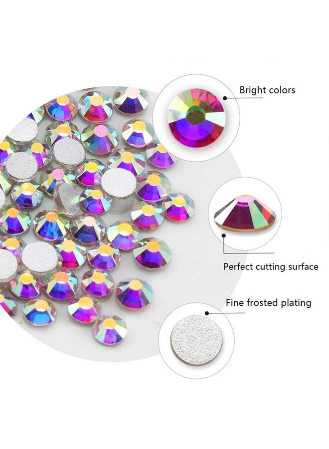 14400Pcs Ab Color Rhinestones For Nailsflatback Crystal Gem Stones For Nair Art Decoration Ss4/1.41.6Mm