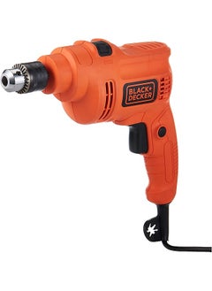 BLACK+DECKER Hammer Percussion Drill 550W 10Mm Chuck 47 600 Bpm Dual Mode For Drilling And Hammering Ideal For Metal Wood Includes 2M Cable Orange Black Kr5010 B5  - Image 1
