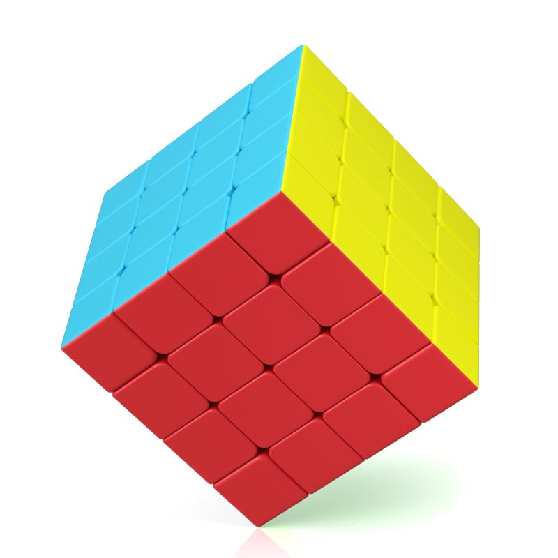 ROXENDA Speed Cube 4x4 Speed Cube 60mm - Smooth and Fast Turning: Solid, Durable and Stickerless, Spins Faster Than the Original (4x4x4) - Image 1