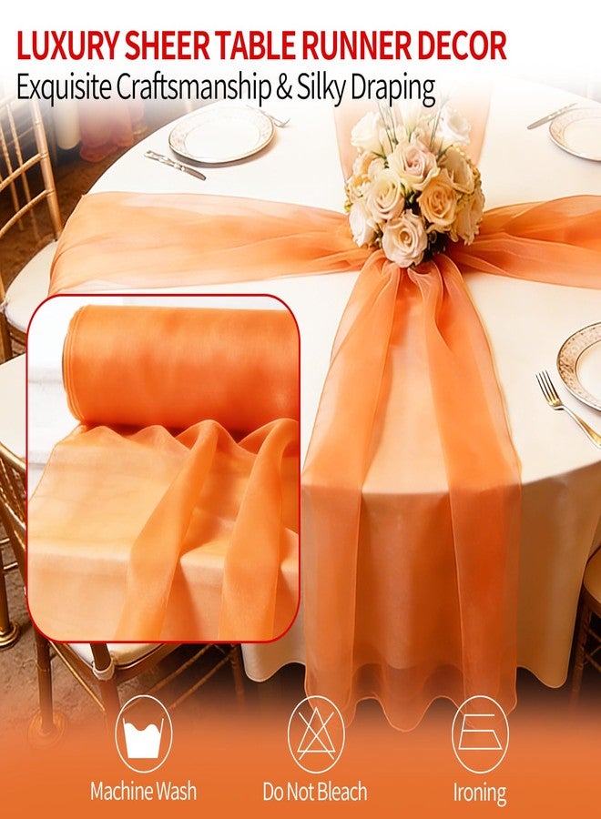 Cotymko 10-Pack Gauze Table Runner,12 x 108 Inch Cheesecloth Table Runner,Red Cheesecloth Table Runner,Seasonal Sheer,Organza Table Runners for Holiday Wedding Birthday Baby Shower Decor Holiday Decorations - Image 3