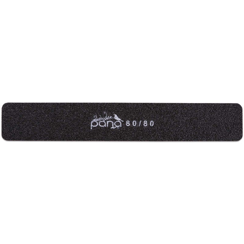 Pana 10pcs - PANA Jumbo Double-Sided Emery Nail File for Manicure, Pedicure, Natural, and Acrylic Nails - Black (Grit 80/80) - Image 2