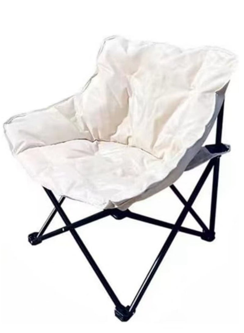 HAOWINS-PAN Folding Chair Camping Chair Garden Leisure Chair Lounge Outdoor Beach Chair with Phone Pocket Heavy Duty Fishing Chair Easy Foldable Chair  - Image 1