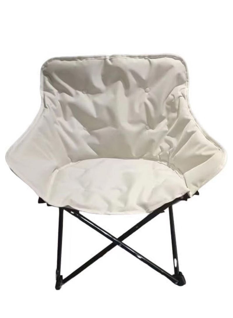 HAOWINS-PAN Folding Chair Camping Chair Garden Leisure Chair Lounge Outdoor Beach Chair with Phone Pocket Heavy Duty Fishing Chair Easy Foldable Chair  - Image 3