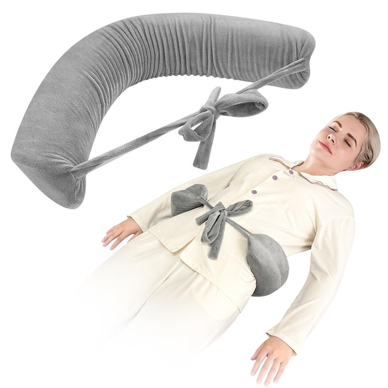 KAVIL Lower Back Support While Sleeping Lumbar Support Pillow for Bed Scoliosis Sciatica Pain Relief Pillow for Recliner Office Chair Lower Lumbar Roll Adjustable Night Sleep Cushion to Back Rest
