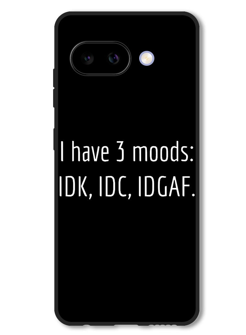 Theodor Case Compatible with Google Pixel 9A Protection Shockproof Bumper Cover i have 3 Moods - Image 1