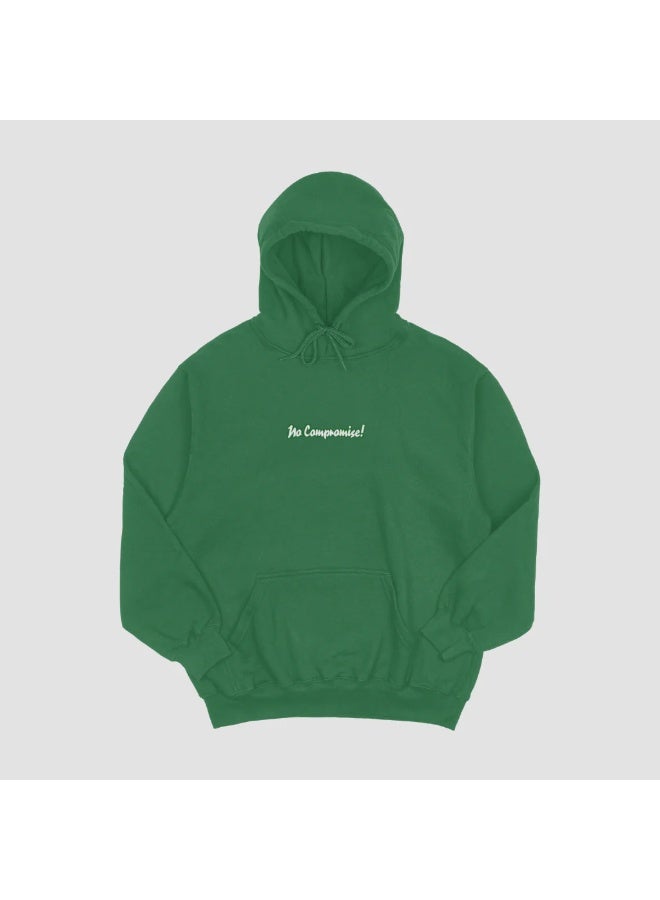 benb –Green Melton No Compromise Hoodie – Unisex Fit - Image 1