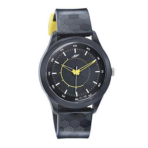 SF Analog Black Round Dial Men's Casual Watch-77007PP04 - Image 1