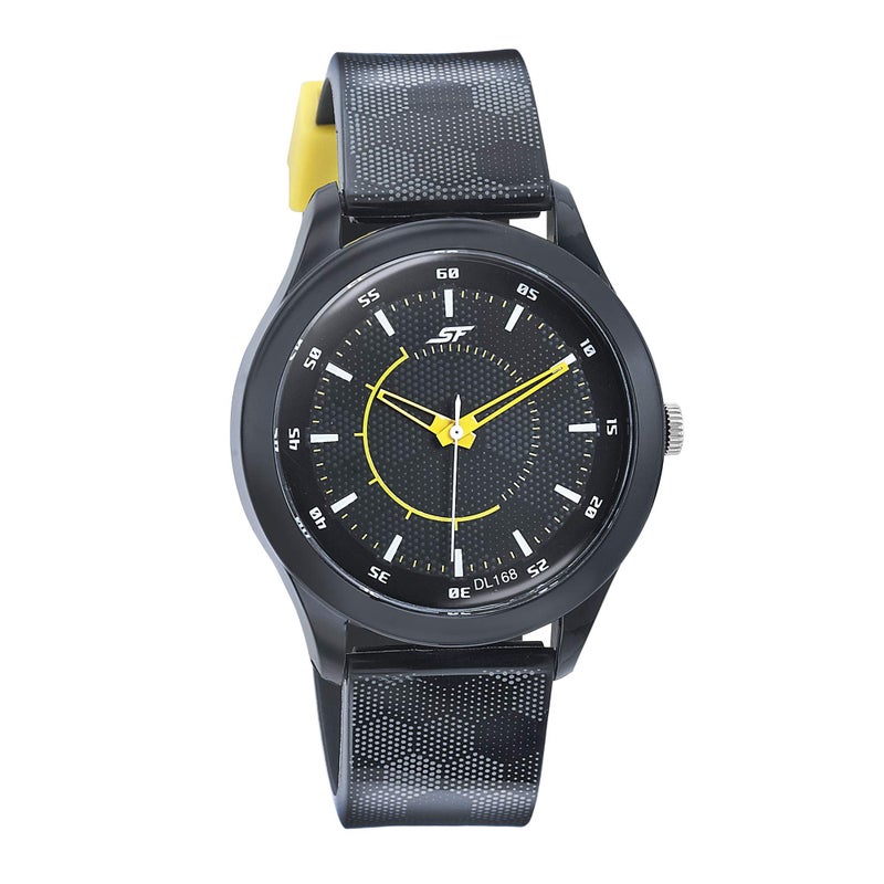 SF Analog Black Round Dial Men's Casual Watch-77007PP04 - Image 5