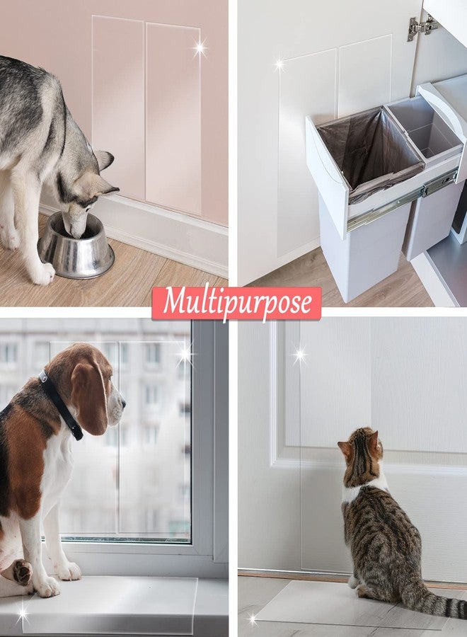 OKPOPLY Door Protector from Dog Scratching, Clear Vinyl Dog Scratch Door Protector Heavy Duty Anti Claw Shield Guard for Wall Window Furniture - Image 3
