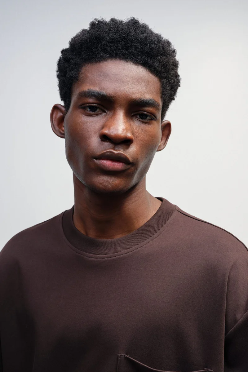 اتش اند ام بلوزة جيرسيه بأكمام طويلة وبقصة واسعة