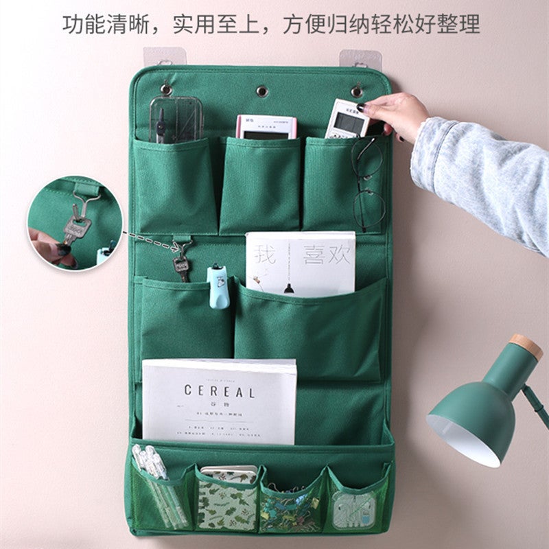 Fabric Wall Hanging Storage Hanging Bag Bedside Wall Wall Hanging Mobile Phone Storage Pocket Dormitory Wall Hanging Artifact - Image 3
