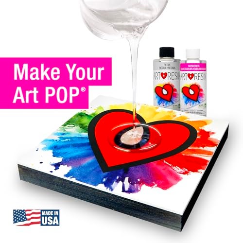ArtResin Epoxy Resin – High-Gloss Clear Coat for Artwork - 8 oz (4 oz Resin + 4 oz Hardener) (236 ml) - Image 2