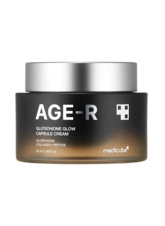 Medicube Medicube AGE-R Glutathione Glow Capsule Facial Cream - Instant Lifting Moisturizer - Collagen Peptide For Hydrating Glow - Improve Blemishes, Uneven Skin Tone - Korean Skin Care  - Image 1