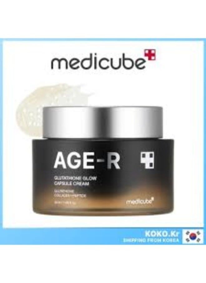 Medicube Medicube AGE-R Glutathione Glow Capsule Facial Cream - Instant Lifting Moisturizer - Collagen Peptide For Hydrating Glow - Improve Blemishes, Uneven Skin Tone - Korean Skin Care  - Image 2
