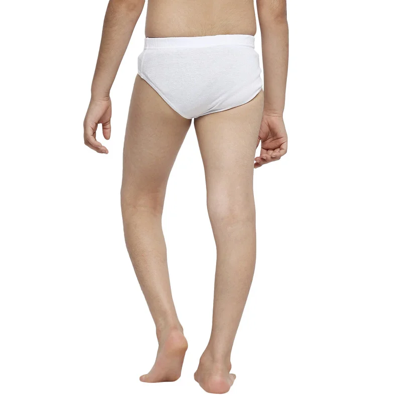 Byc  BOY'S 100% COMBED COTTON BRIEF SKIN FRIENDLY UNDERWEAR - WHITE White for Men | Best Price UAE