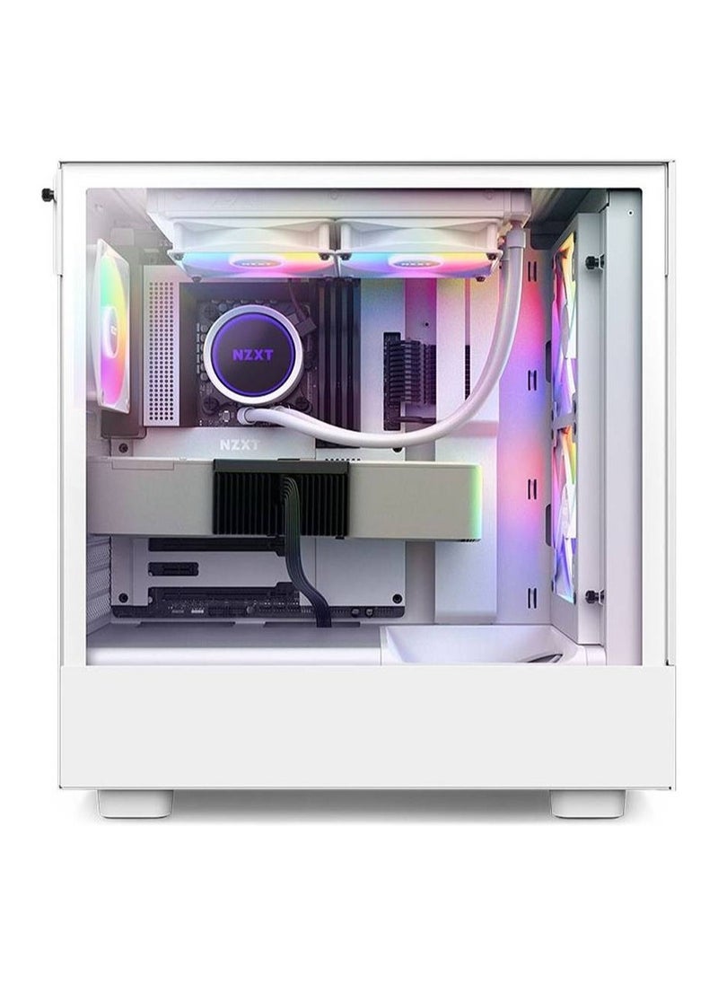 INFINIARC - GAMING Desktop PC With Intel Core i5-12400F Processor/Nivida GeForce RTX4060 Graphics/16GB RAM DDR5/1TB SSD/White - Image 1