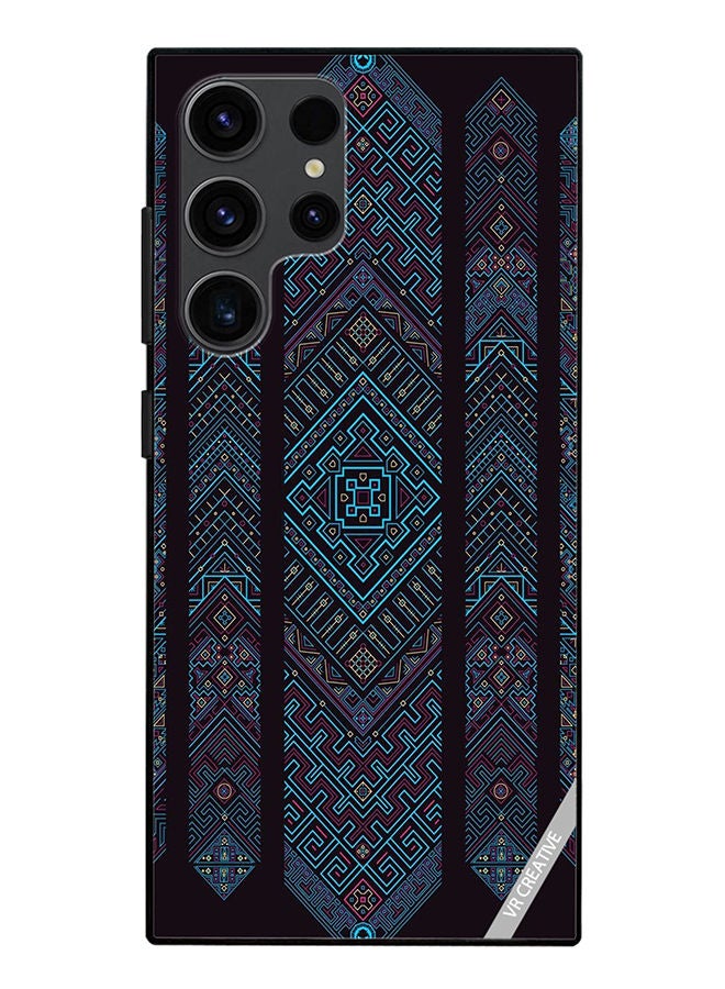 VR CREATIVE Protective Case Cover For Samsung Galaxy S23 Ultra 5G Mandala Design Multicolour - Image 1