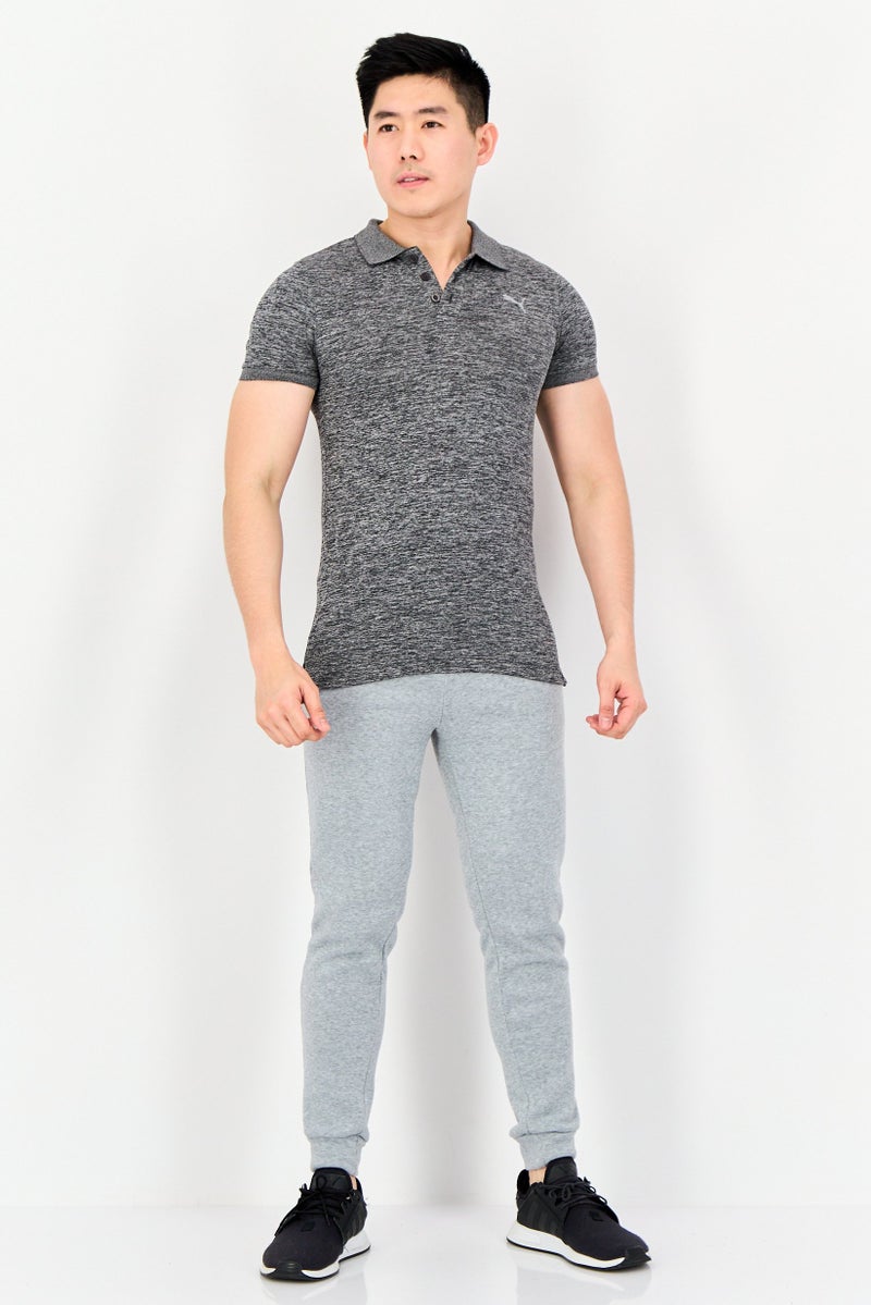 PUMA Men Sportswear Fit Short Sleeve Outdoor Polo Shirt, Grey - Image 3