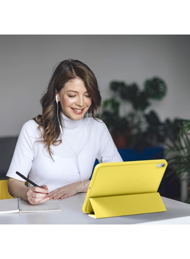 جراب لجهاز iPad (A16) الجيل الحادي عشر 11 بوصة 2025، جراب لجهاز iPad الجيل العاشر 2022 10.9 بوصة مع حامل قلم، غطاء خلفي ناعم من مادة TPU، غطاء حماية ذكي ثلاثي الطيات، خاصية التشغيل/الإيقاف التلقائي - Image 4