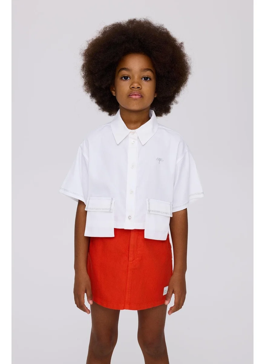 تايس Bg Store Girl White Shirt