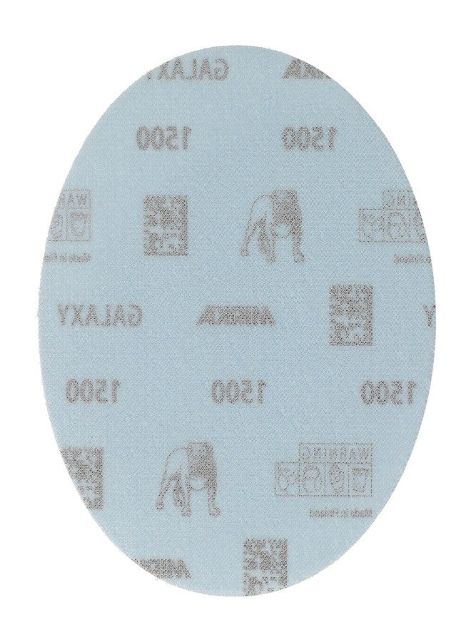 Mirka GalaxySandpaper 6 inch (150mm) - Grit 1500, 50 Discs/Pack - Hook & Loop - Premium Abrasive for Epoxy Resin, Wood, Metal - Non-Clogging, Self-Sharpening Technology - Ideal for Power Sanders - Image 4