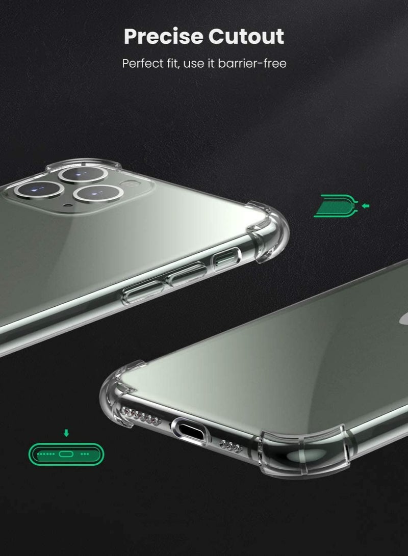 DUSALA Anti Scratch Bumper Shock Absorption Protective Case Cover for Apple iPhone 11 Pro with Tempered Glass and Charging Cable - Image 3