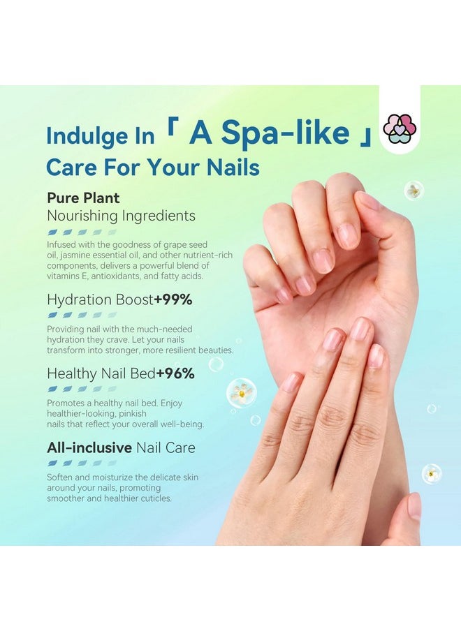 Saviland Cuticle Oil Triple Essential 50Ml Vitamin E & C Jasmine Gentian Grapeseed Nail Growth Oil Ultra Repair Nourish Soothe Cuticle Oil For Nails Plantbased Strengthener For Weak Nail  - Image 5