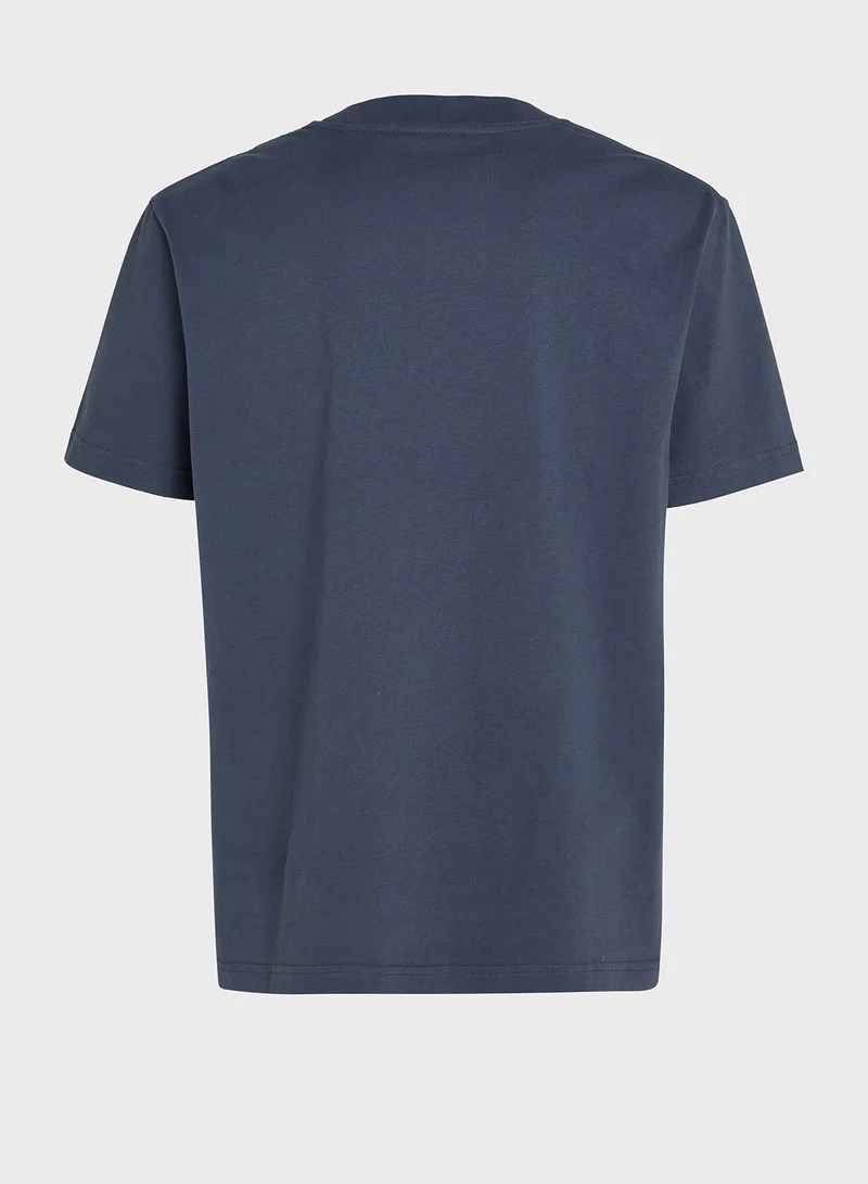 Calvin Klein Jeans Logo Print Crew Neck T-Shirt