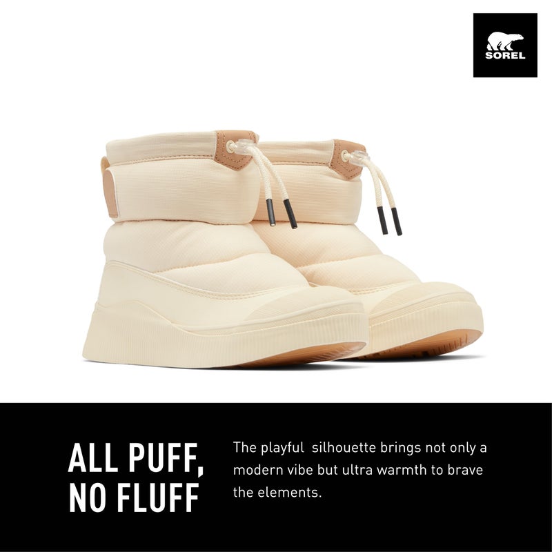 SOREL Women's Out N About lV Puffy Waterproof Boot - Honey White, Canoe - 7.5 - Image 3