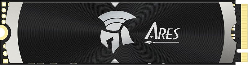 Gen4 SSD with Heatsink 1TB compactible with PS5 NVMe PCIe 4.0 M.2 2280 Up to 7200/6850MB/s High Performance SSD for Gaming Creation - Ares Dark Sword Lite - Image 1