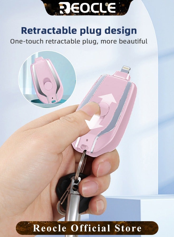 REOCLE Mini Portable Charger Power Bank 1500mAh Portable Phone Charger UltraCompact PD Fast Charging Battery Pack for iPhone 14/14 Plus/14 Pro Max/13/Pro Max/12 and More - Image 4