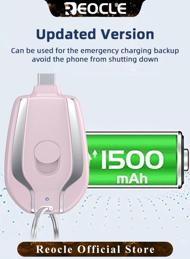 REOCLE Mini Portable Charger Power Bank 1500mAh Portable Phone Charger UltraCompact PD Fast Charging Battery Pack for iPhone 14/14 Plus/14 Pro Max/13/Pro Max/12 and More - Image 5