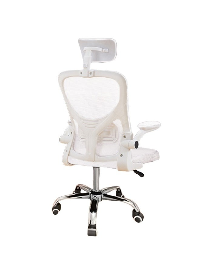 Bolivia's Ergonomic Office Chair - Adjustable Height,With Headrest,Swivel Metal Leg - Comfortable Desk Chair for Home & Office Use  (White)  - Image 5