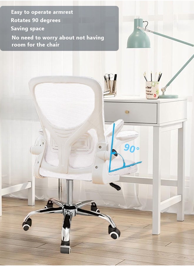 Bolivia's Ergonomic Office Chair - Adjustable Height,With Headrest,Swivel Metal Leg - Comfortable Desk Chair for Home & Office Use  (White)  - Image 4