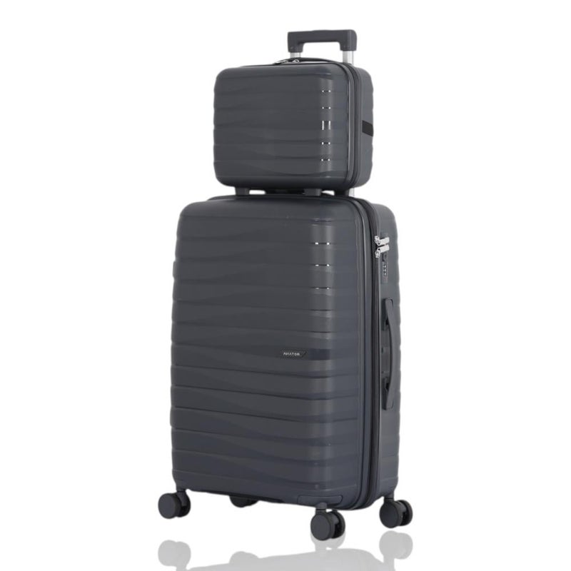 أفياتور طقم حقائب سفر فاخر ومتكامل – 5 قطع من AVIATOR مصنوع من البولي بروبلين المقاوم للكسر متانة عالية – تصميم عصري – أداء مثالي في كل رحلة - Image 4