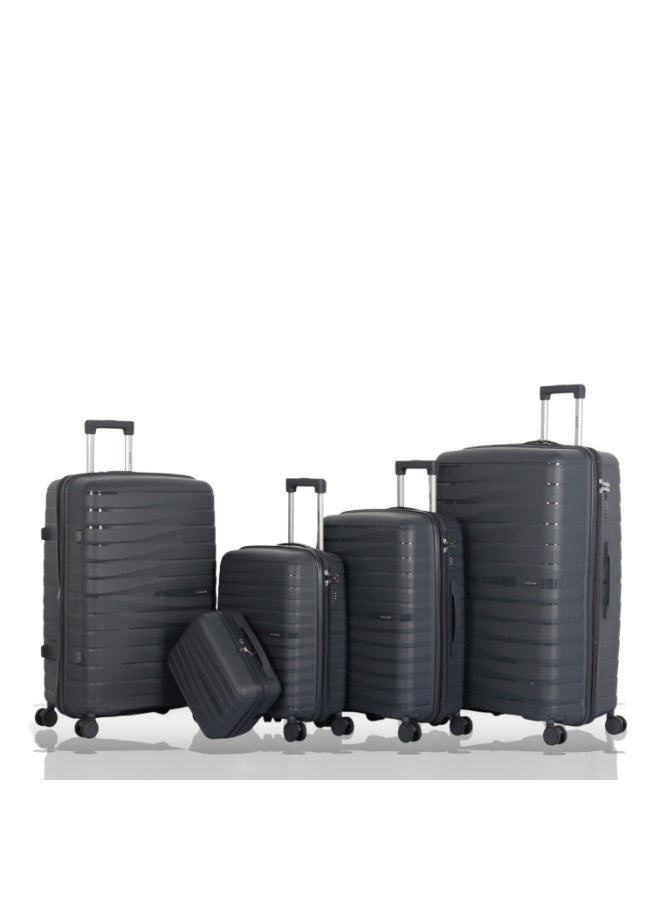 أفياتور طقم حقائب سفر فاخر ومتكامل – 5 قطع من AVIATOR مصنوع من البولي بروبلين المقاوم للكسر متانة عالية – تصميم عصري – أداء مثالي في كل رحلة - Image 1