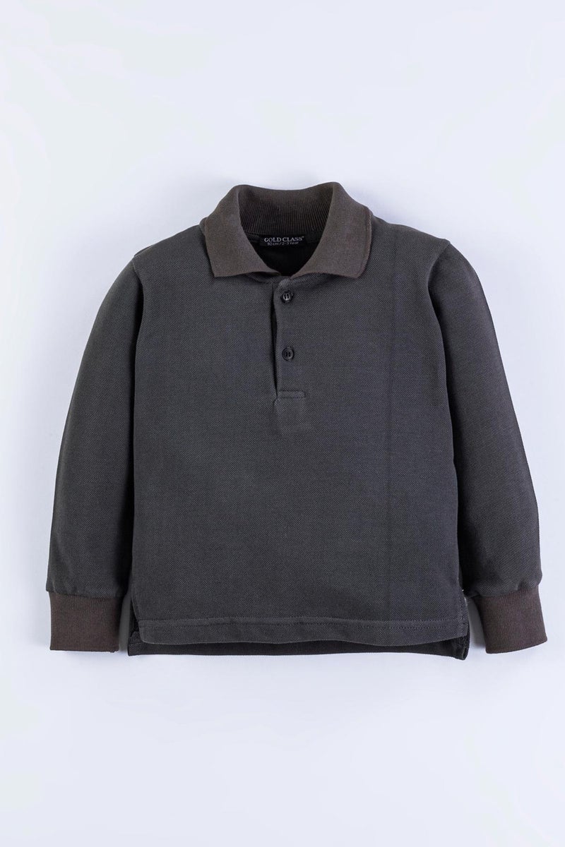 Gold Class Kidswear Shirt Collar Boys Sweatshirt  - Image 1